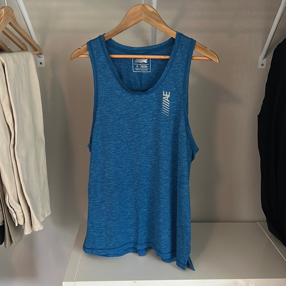 American Eagle (M / M) Blue Tank Top